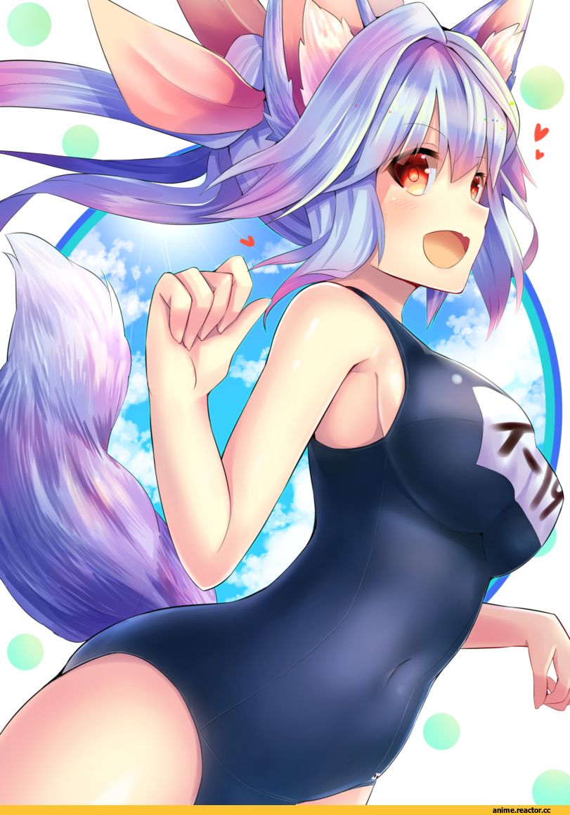 Anime Art, u rin, Kantai Collection, I-19, Animal Ears, Inumimi, Anime