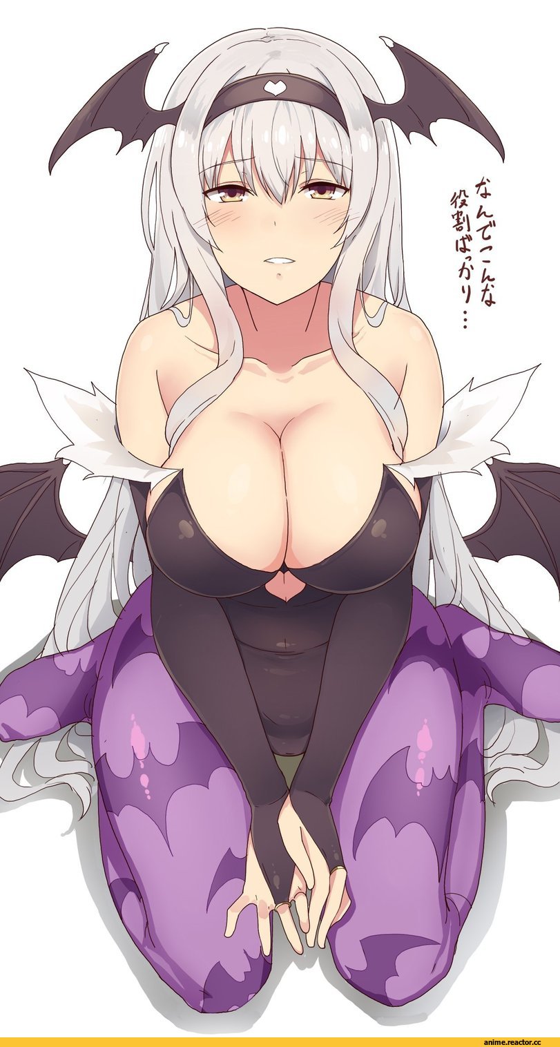 Darkstalkers, Игры, Morrigan Aensland, Shoukaku, Kantai Collection, suisen toire (moko924), game art, crossover, Anime