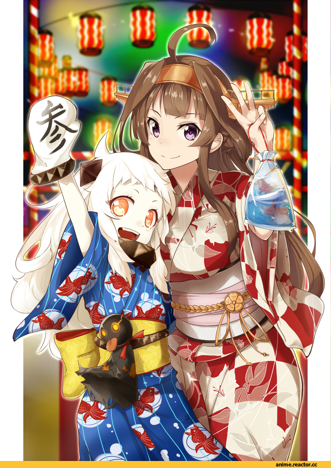 sakamoto-cat, Kongou (Kantai Collection), Kantai Collection, Northern Ocean Hime, Anime