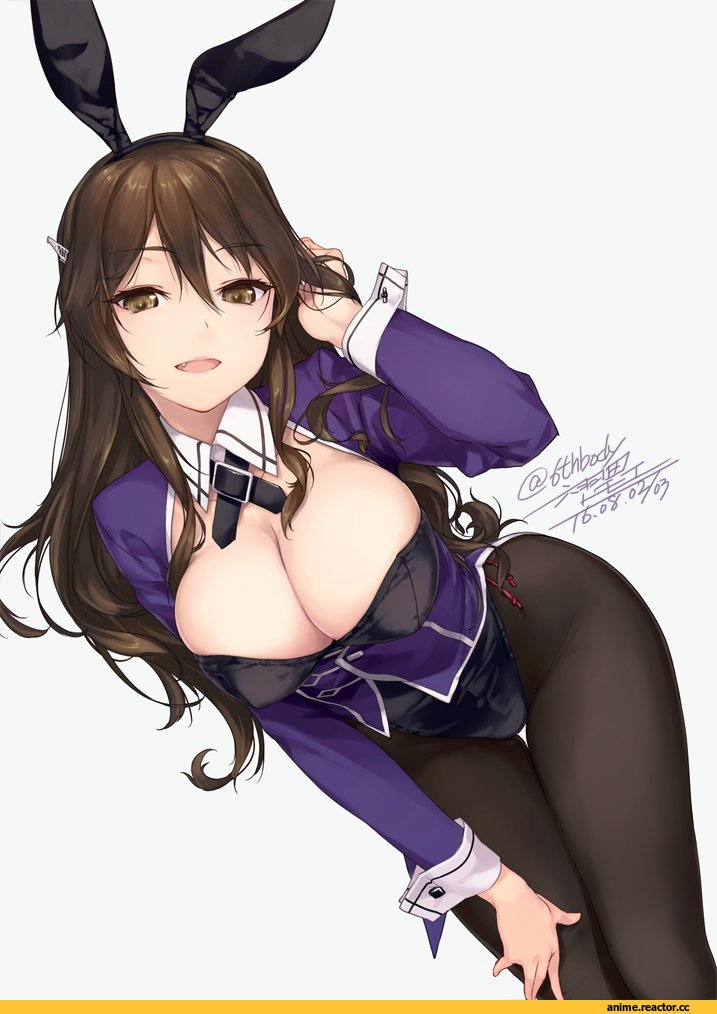 Rokuwata Tomoe, Anime Art, Bunnysuit, Ashigara (kantai collection), Kantai Collection, Anime