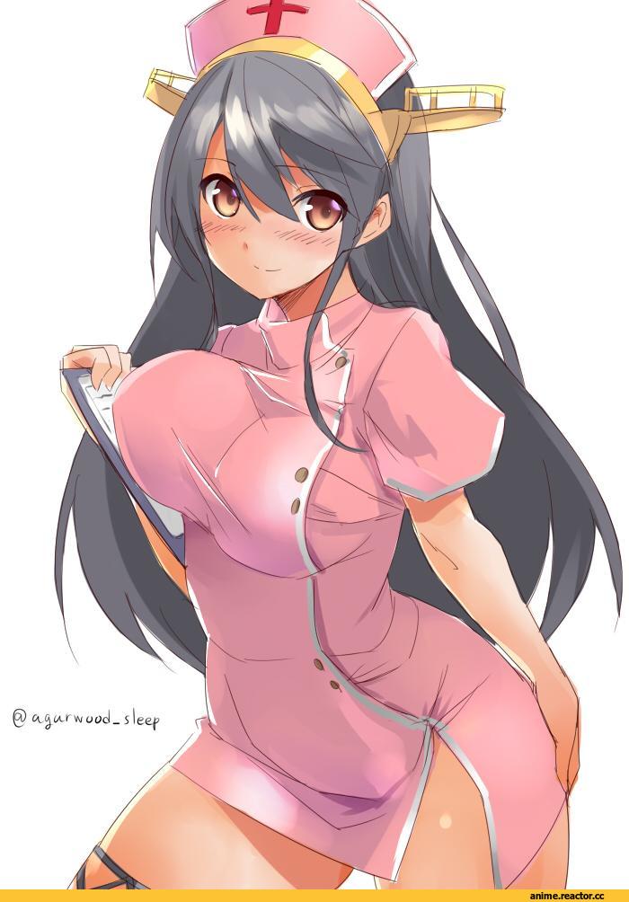 agarwood, Haruna (Kantai Collection), Kantai Collection, Anime