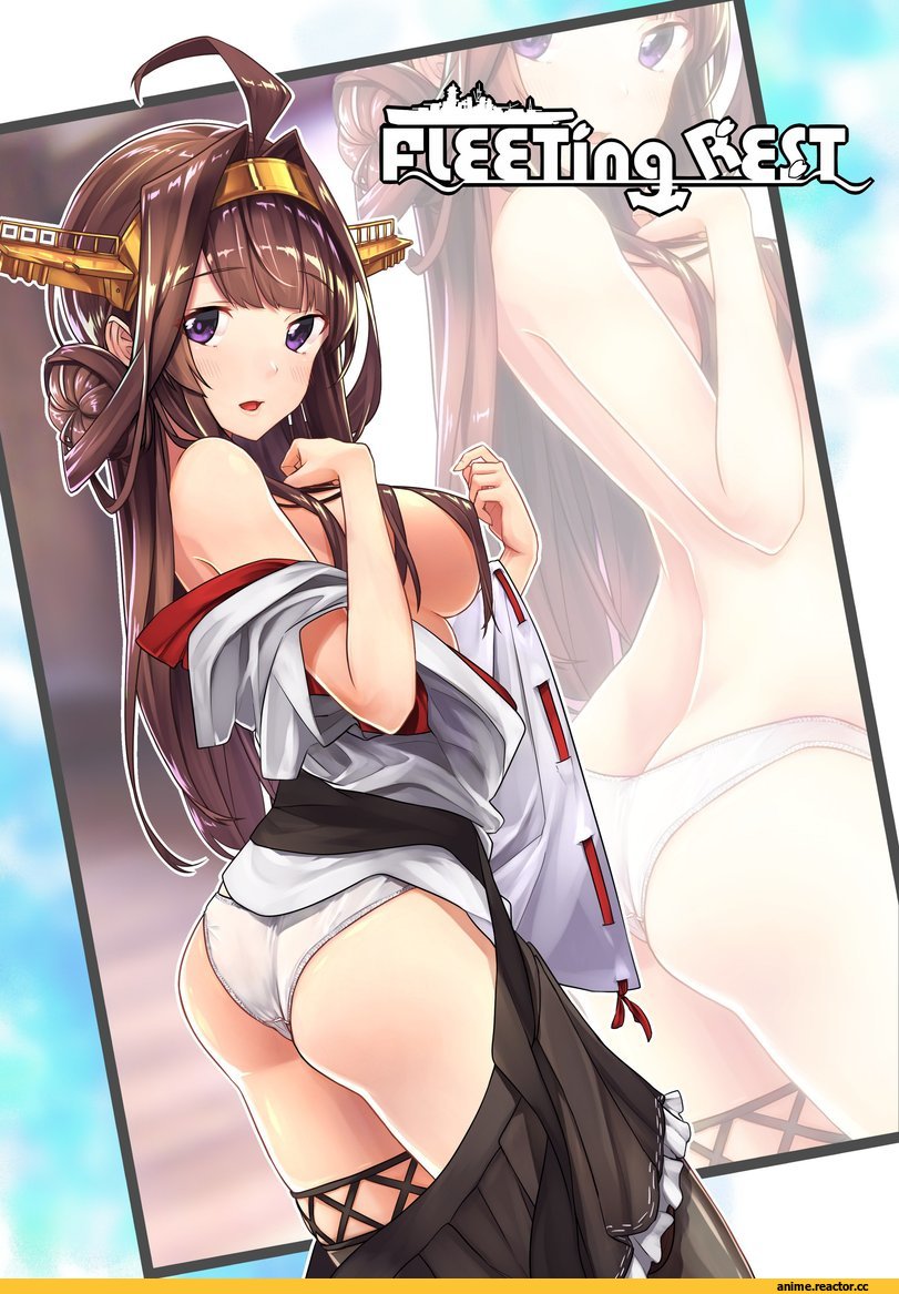 Baffu, Anime Art, Anime Ero Pantsu, Anime Ero, oshiri, Kongou (Kantai Collection), Kantai Collection, Anime