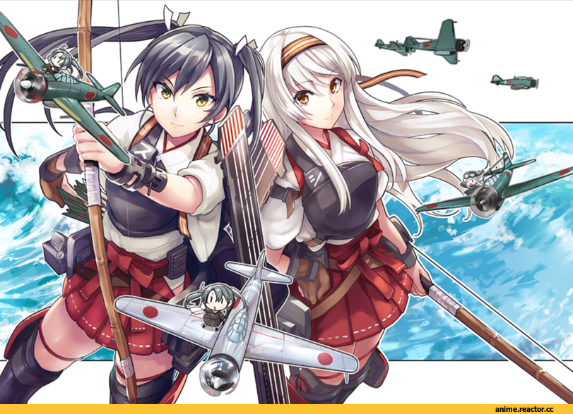 tendou itsuki, Shoukaku, Kantai Collection, Zuikaku, Fairy (Kantai Collection), Anime