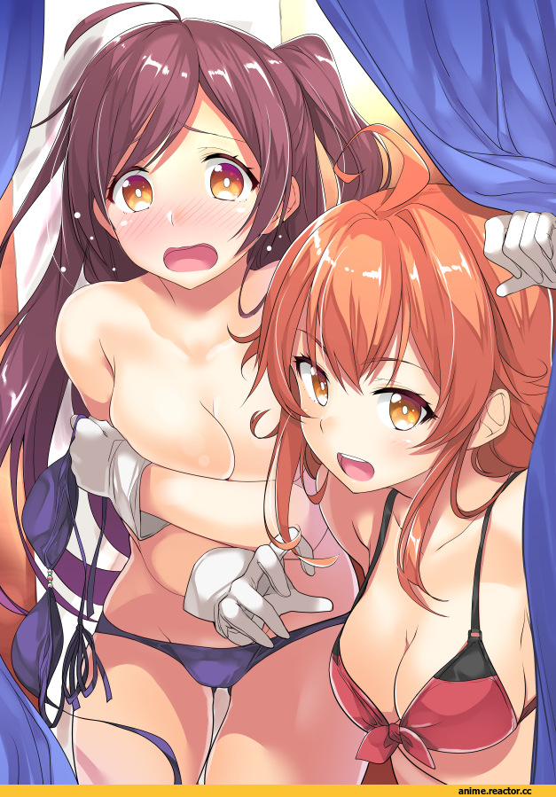 gintarou (kurousagi108), Arashi (Kantai Collection), Kantai Collection, Hagikaze (Kantai Collection), Anime Ero, Anime Ero Swim, Anime