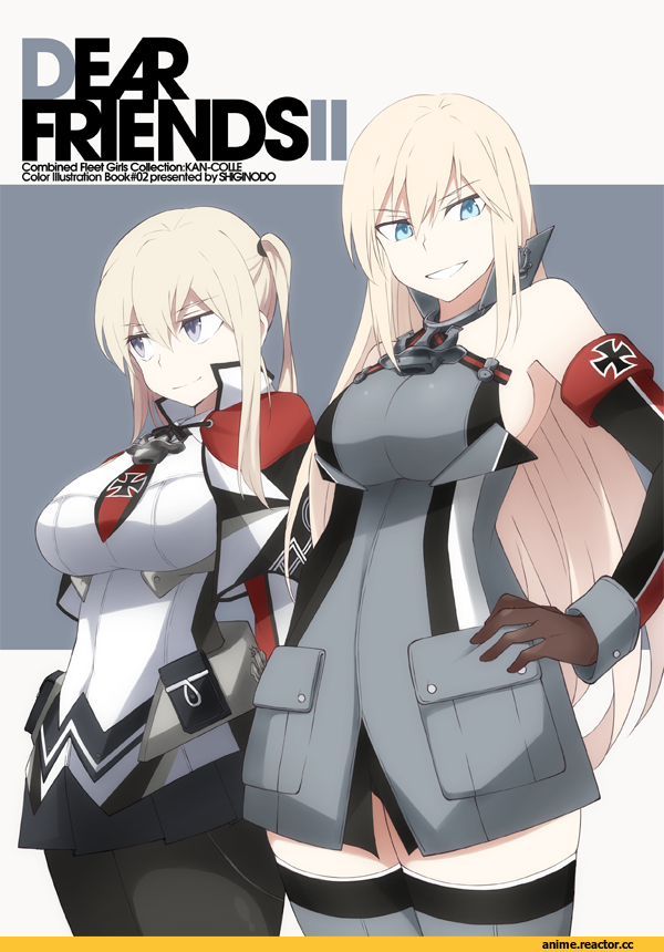 Souji, Anime Art, Graf Zeppelin, Kantai Collection, Bismarck (Kantai Collection), Anime