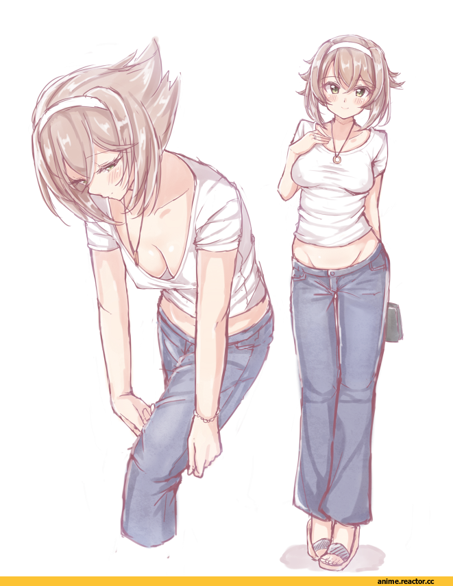 jiino, Mutsu, Kantai Collection, Bunnysuit, Anime