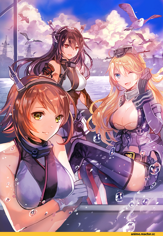 Nagato (Kantai Collection), Kantai Collection, rioka (southern blue sky), Pola (Kantai Collection), Mutsu (Kantai Collection), Anime