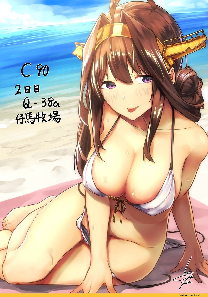 Kongou (Kantai Collection), Kantai Collection, Anime Ero Swim, Anime Ero, Baffu, Anime Art, Anime