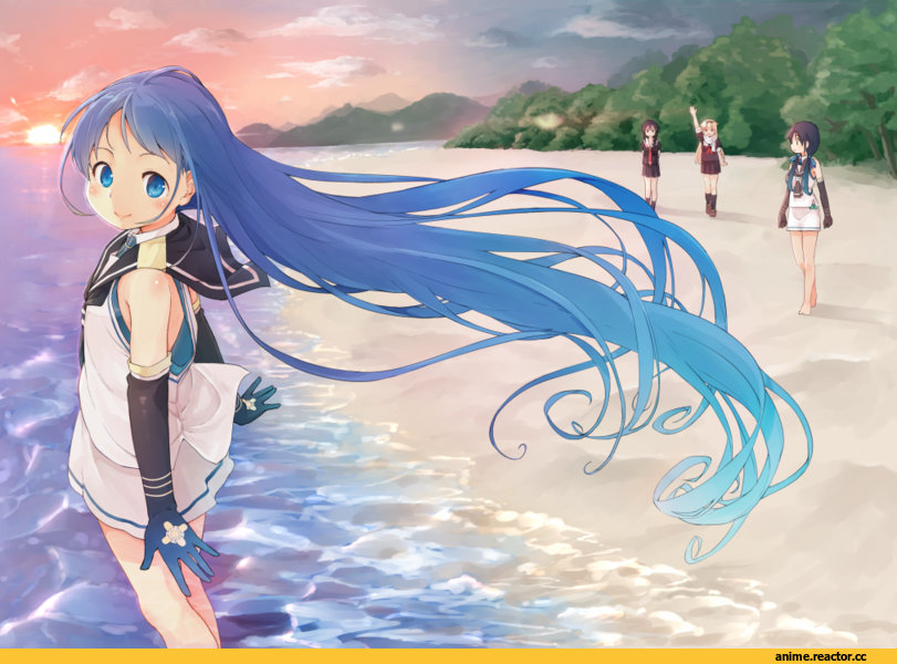 Samidare, Kantai Collection, Shigure (Kantai Collection), Suzukaze (Kantai Collection), Yuudachi, oge (ogeogeoge), Anime