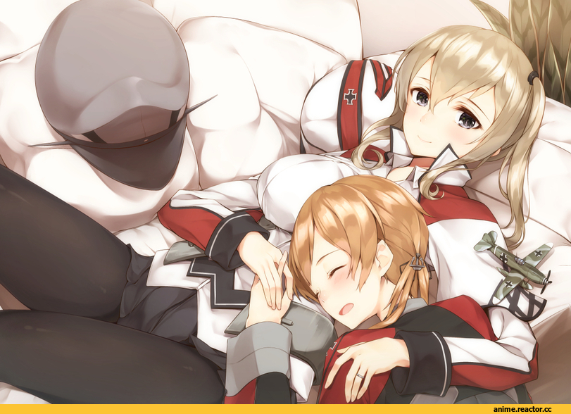 Anime Art, gedou (shigure seishin), Kantai Collection, Graf Zeppelin, Prinz Eugen, Anime