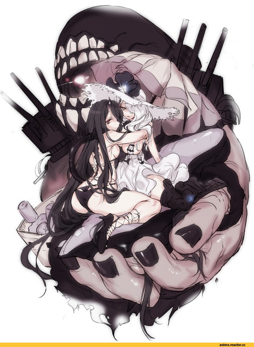Kantai Collection, Shinkaisei-kan, Anime Art, chuzenji, Seaport Summer Hime, Battleship Summer, Battleship-symbiotic Hime, Anime