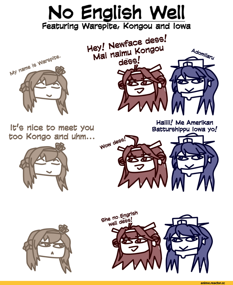 Kongou (Kantai Collection), Kantai Collection, Iowa (Kantai Collection), Warspite (Kantai Collection), Anime