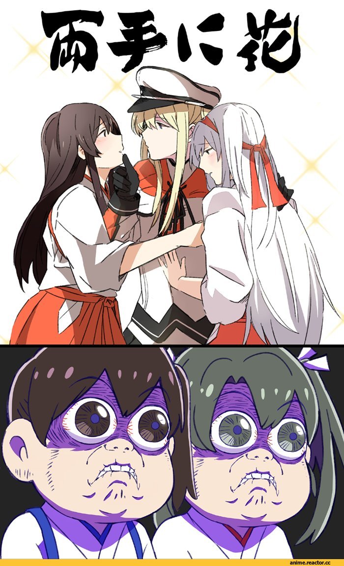 Kantai Collection, Graf Zeppelin, Akagi, Kaga (Kantai Collection), Shoukaku, Zuikaku, rebecca (keinelove), Anime