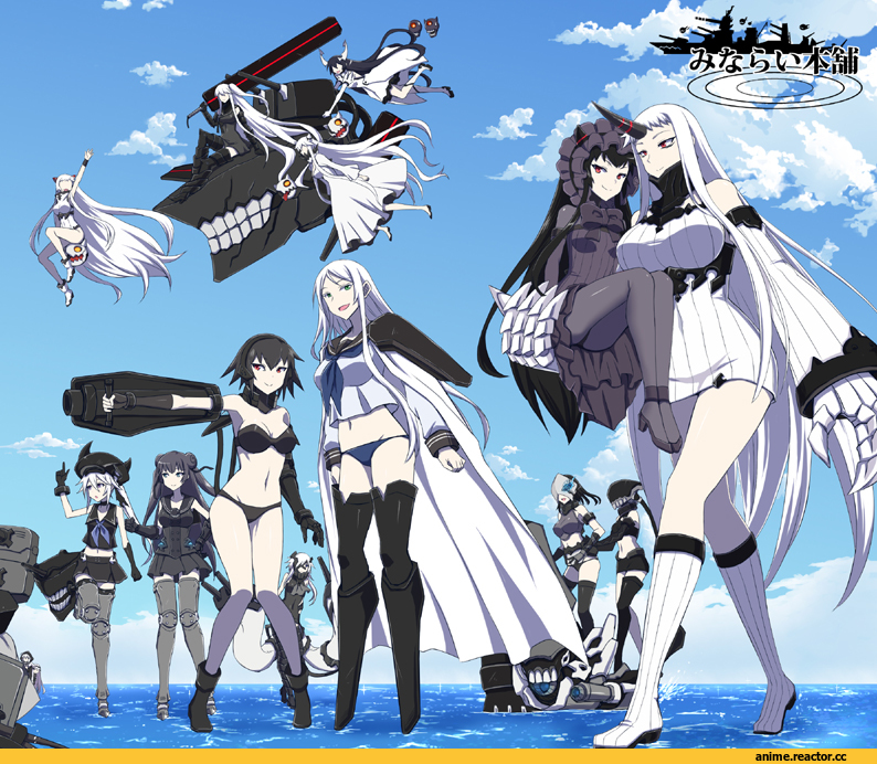 Northern Ocean Hime, Ru-class Battleship, Wo-Class Aircraft Carrier , Aircraft Carrier Oni, Airfield Hime, Destroyer Hime, Isolated Island Oni, Light Cruiser Oni, Midway Hime, Ta-class Battleship, Anime, Kantai Collection, armored aircraft carrier oni, Anchorage Oni, southern ocean oni, tsu-class light cruiser, So-class Submarine, Ka-Class Submarine, enemy aircraft (kantai collection), Ri-Class Heavy Cruiser, Ne-Class Heavy Cruiser