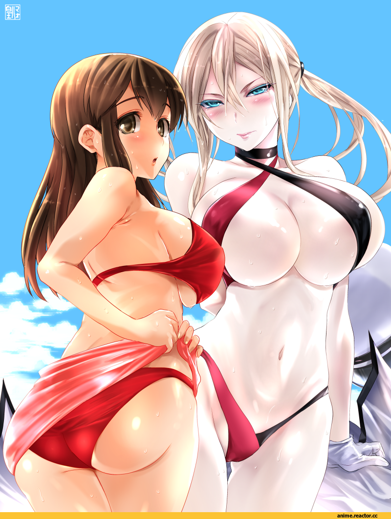 Graf Zeppelin, Kantai Collection, Akagi, Anime Ero Kyonyuu, Anime Ero, Anime Ero Swim, sumeragi hamao, oshiri, Anime