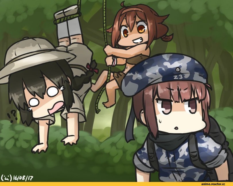 Kantai Collection, Isonami (Kantai Collection), Shiratsuyu (Kantai Collection), Z3 Max Schultz (Kantai Collection), Hamu Koutarou, Anime