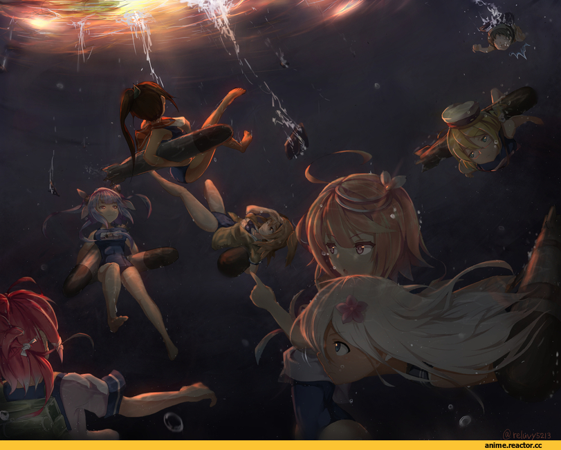 rerubixi, I-168, Kantai Collection, I-19, i-26, I-401, i-58 (kantai collection), I-8, Ro-500 (Kantai Collection), Maru-yu, Anime