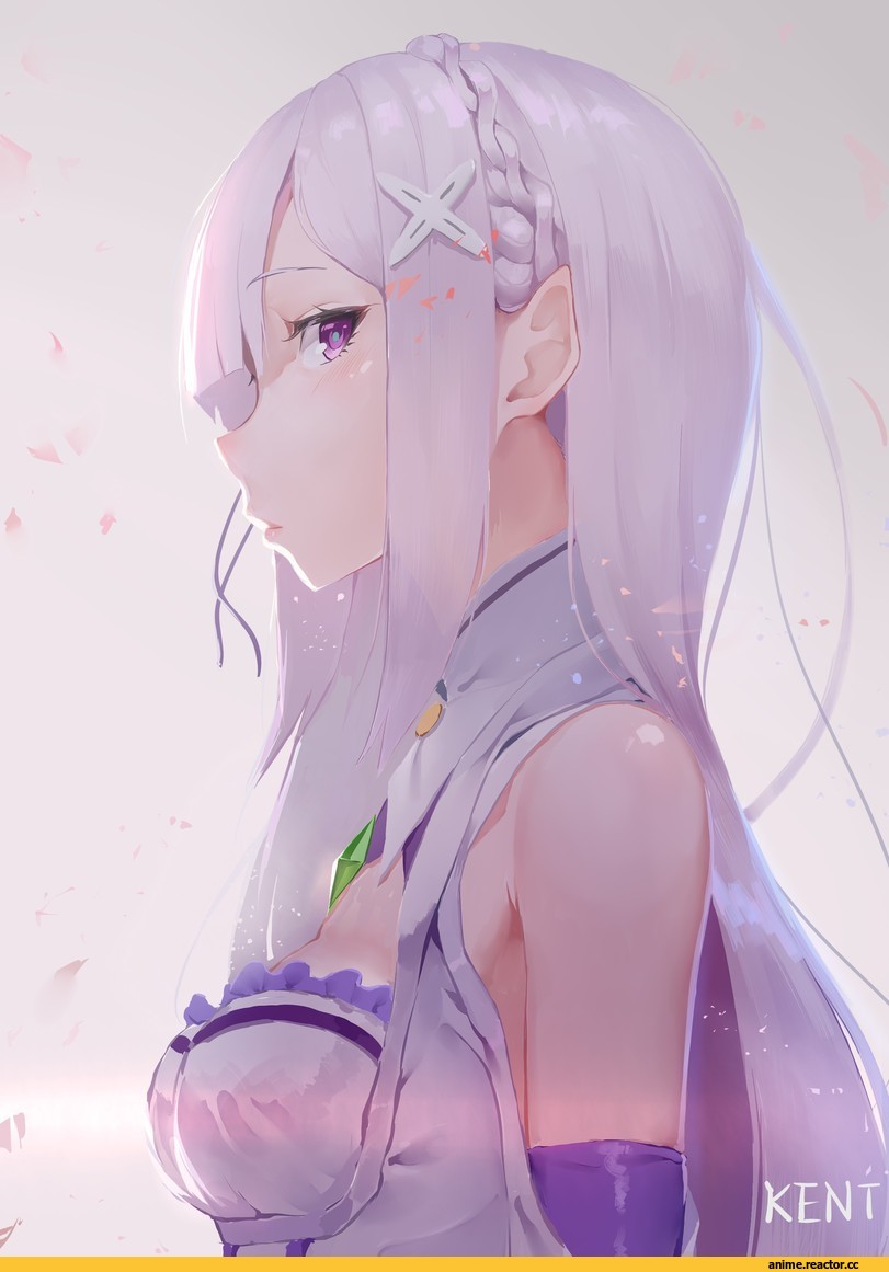 Emilia (re zero), Re Zero Kara Hajimeru Isekai Seikatsu, kentia, Anime