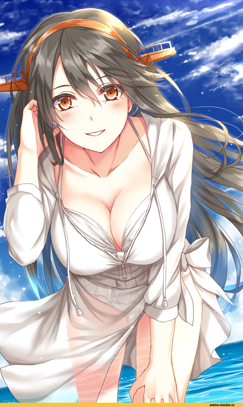 morizono shiki, Haruna (Kantai Collection), Kantai Collection, Anime Ero Swim, Anime Ero, Anime