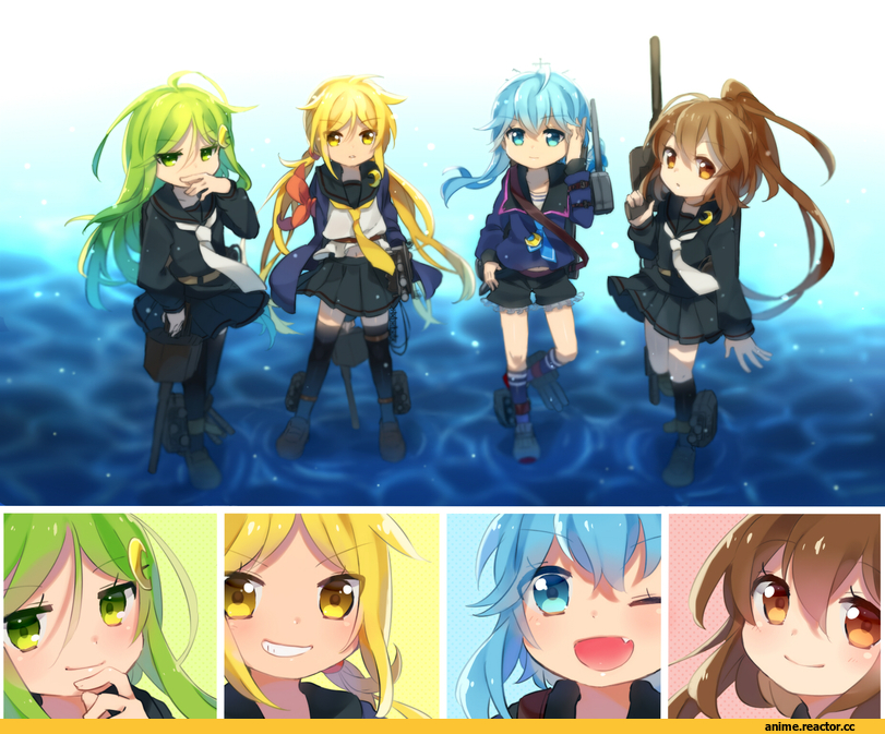 Kantai Collection, Fumizuki, Nagatsuki, Satsuki (Kantai Collection), Anime