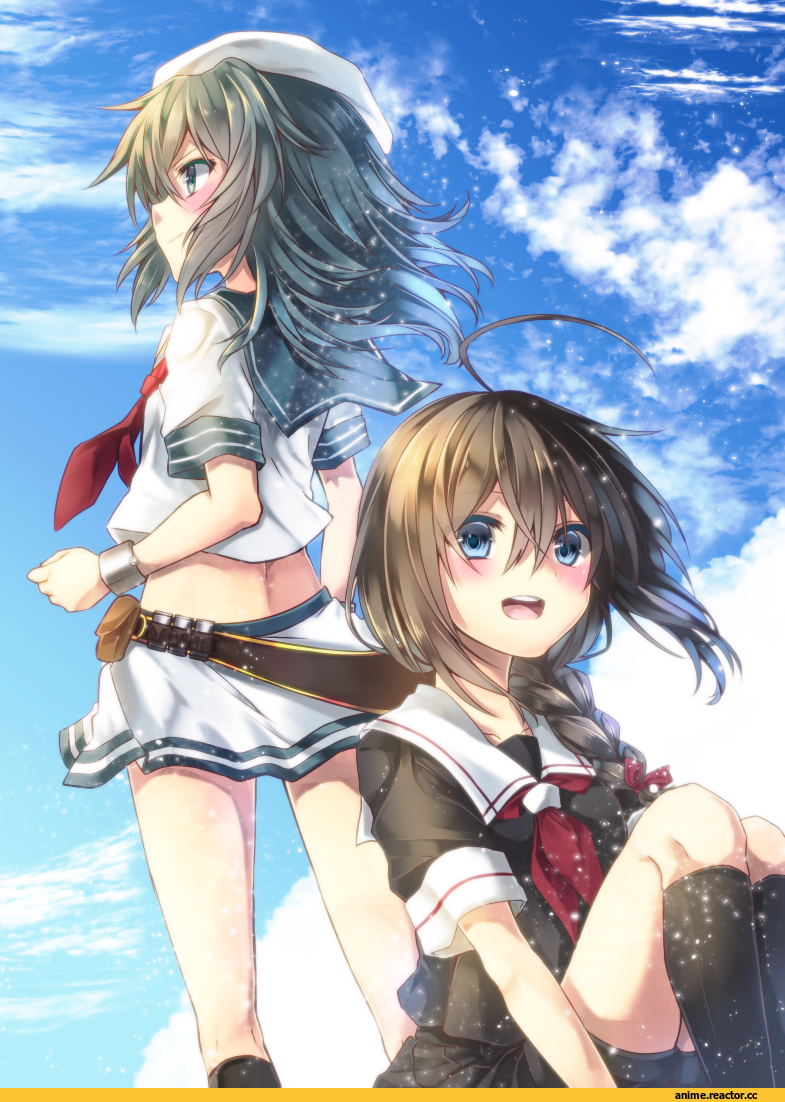 yuihira asu, Kiso, Kantai Collection, Shigure (Kantai Collection), Anime