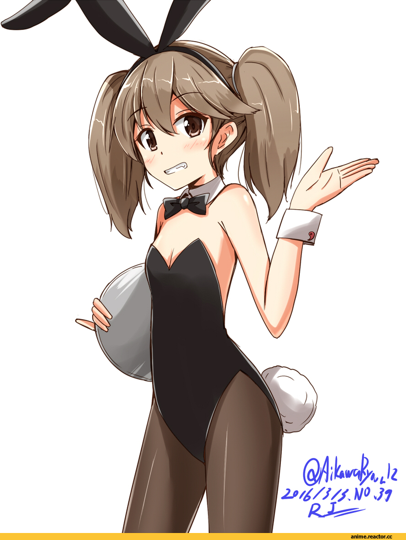 Kantai Collection, ryuujou (kantai collection), aikawa ryou, Usagimimi, Animal Ears, Anime