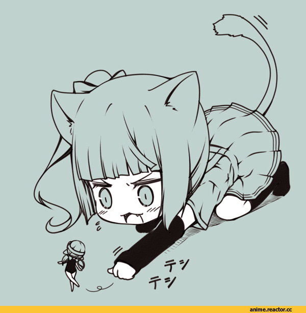 kouji (campus life), neko, Animal Ears, Kasumi (Kantai Collection), Kantai Collection, Fairy (Kantai Collection), Monochrome (Anime), Anime