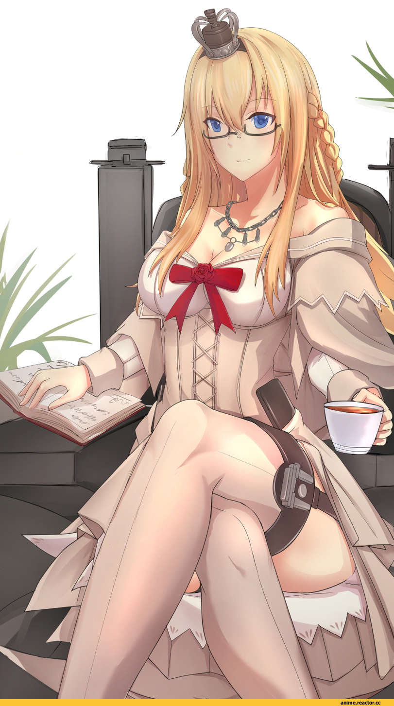 antiqq, Warspite (Kantai Collection), Kantai Collection, Megane, Anime