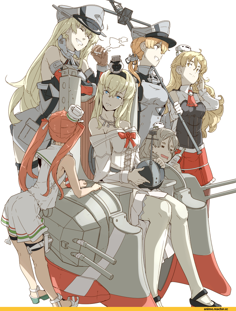 Bismarck (Kantai Collection), Kantai Collection, Warspite (Kantai Collection), Prinz Eugen, Libeccio (Kantai Collection), Pola (Kantai Collection), Zara (Kantai Collection), Ninimo Nimo, Anime