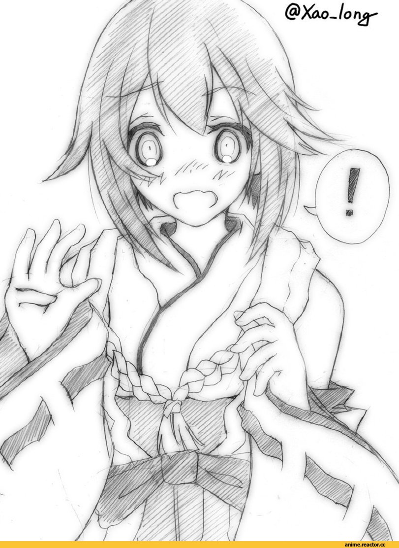 Hayasui (Kantai Collection), Kantai Collection, chicken99, Monochrome (Anime), Anime