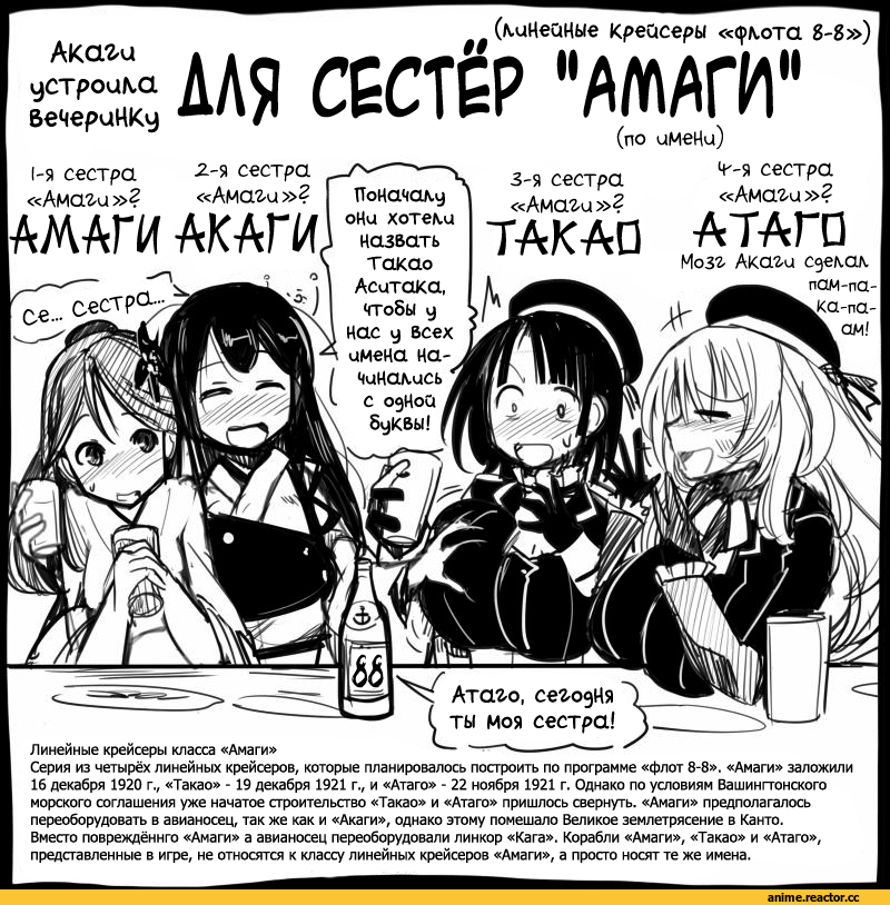 Akagi, Kantai Collection, Amagi (Kantai Collection), Atago (Kantai Collection), Takao (Kantai Collection), sakazaki freddy, Historical KanColle, Anime