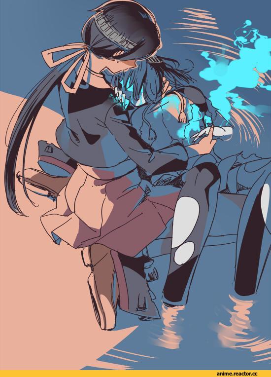 yukataro, kaga, Kantai Collection, Abyssal Kanmusu, Yuubari, Chitose (Kantai Collection), Chiyoda (Kantai Collection), Anime