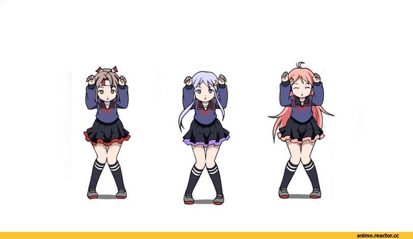 anime gif, Kantai Collection, Yayoi (Kantai Collection), Uzuki (Kantai Collection), Zuihou, Anime