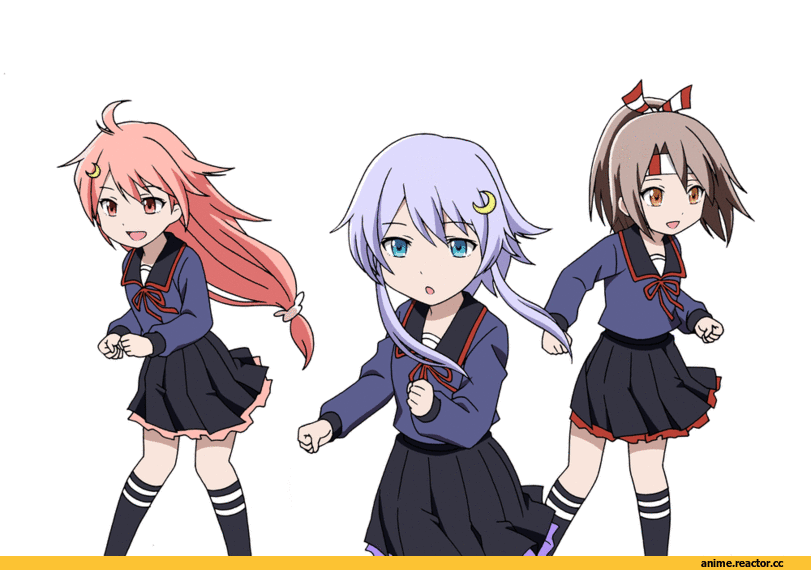 anime gif, Kantai Collection, Yayoi (Kantai Collection), Uzuki (Kantai Collection), Zuihou, Anime