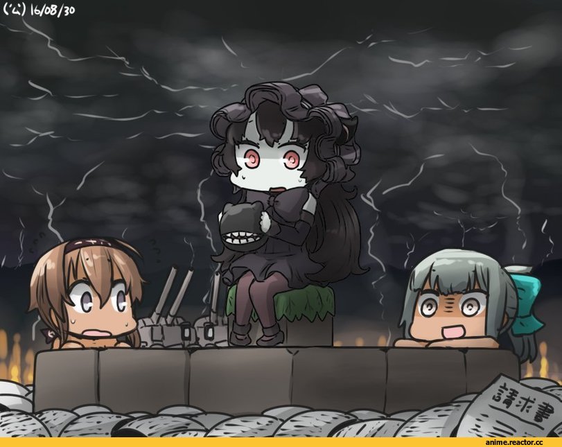 Hamu Koutarou, Yuubari, Kantai Collection, Teruzuki (Kantai Collection), Isolated Island Oni, Anime