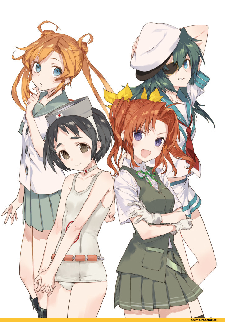 takekono, Kagerou (Kantai Collection), Kantai Collection, Abukuma, Kiso, Maru-yu, Anime