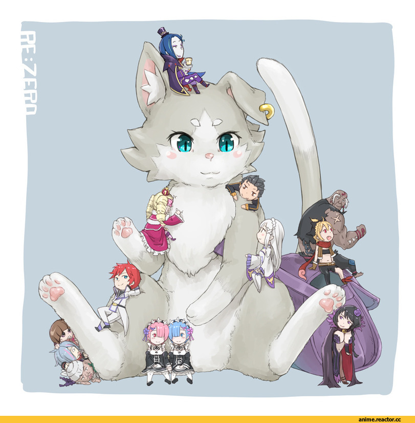 Pack (re zero), Rem (re zero), Ram (Re Zero), Rom (re zero), Emilia (re zero), Beatrice (Re Zero), zero), Natsuki Subaru, Reinhard van Astrea, roswaal l. mathers, Anime, Re Zero Kara Hajimeru Isekai Seikatsu, ganbanman, elsa granhielt, felt (re