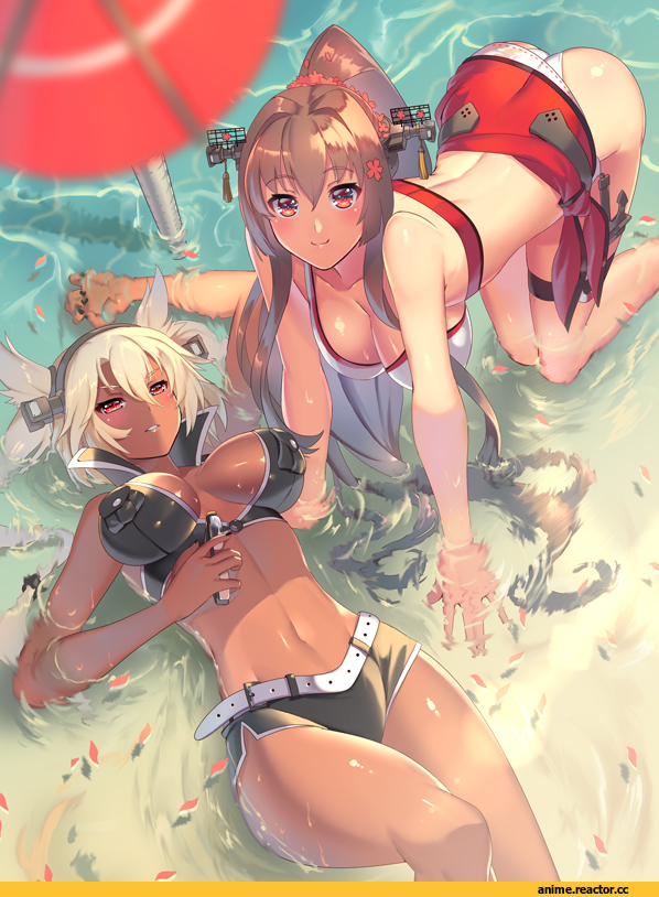Kantai Collection, Yamato (Kantai Collection), Musashi (Kantai Collection), aguy, Anime Ero Swim, Anime Ero, Anime