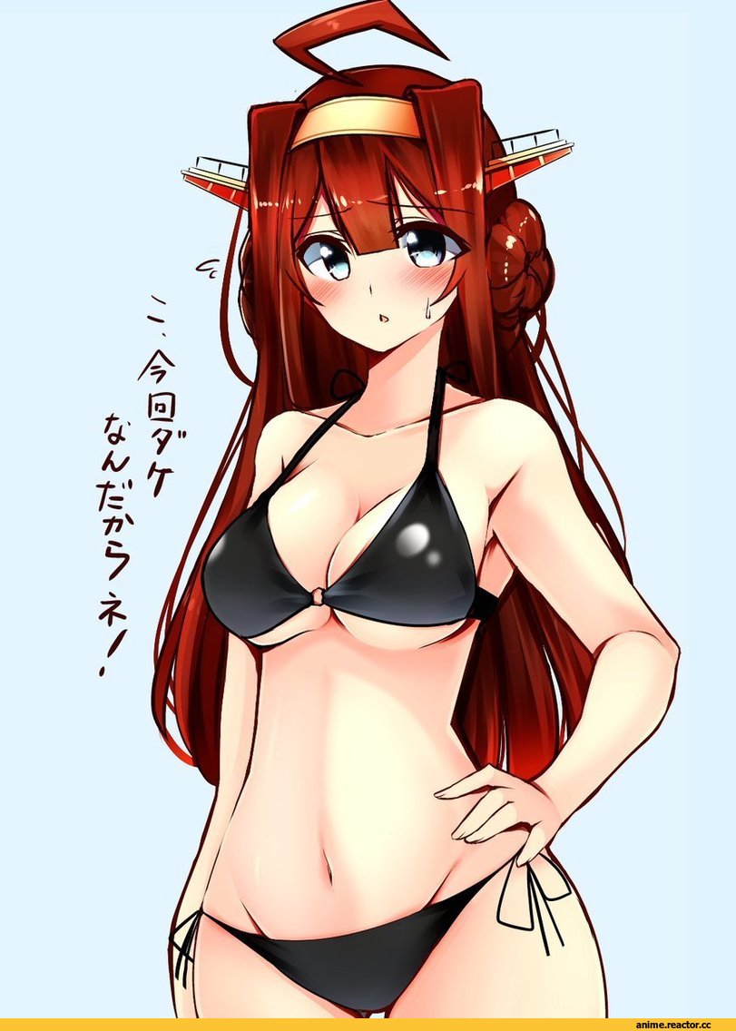 Tsukui Kachou, Anime Art, Kongou (Kantai Collection), Kantai Collection, Anime Ero Swim, Anime Ero, Anime