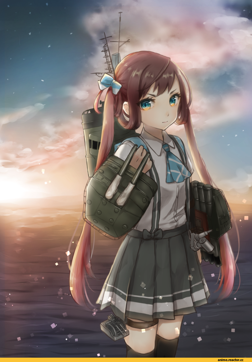 Asagumo (Kantai Collection), Kantai Collection, Anime Art, nuno (pppompon), Anime