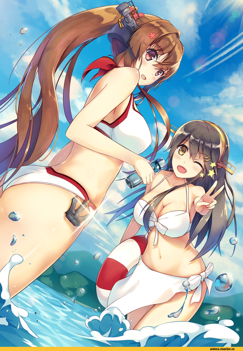 touken, Yamato (Kantai Collection), Kantai Collection, Haruna (Kantai Collection), Anime Ero Swim, Anime Ero, Anime
