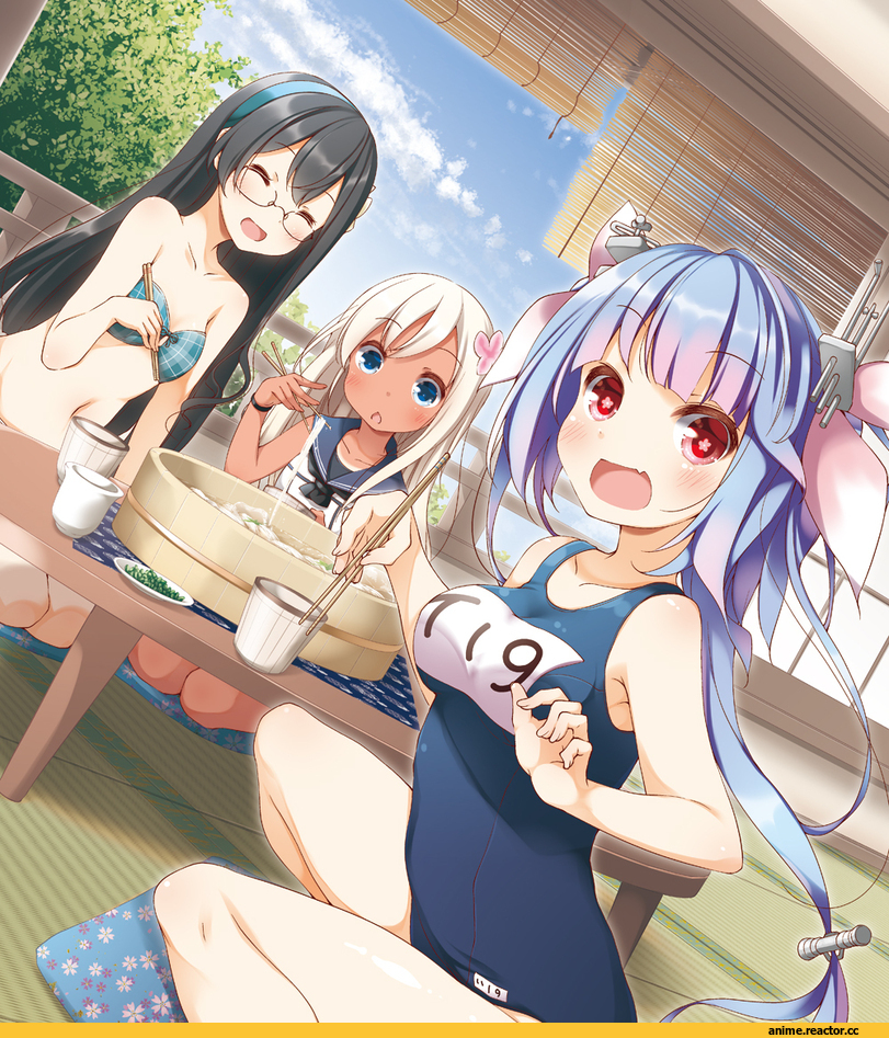yume no owari, I-19, Kantai Collection, Ooyodo (Kantai Collection), Ro-500 (Kantai Collection), Anime Ero Swim, Anime Ero, Anime