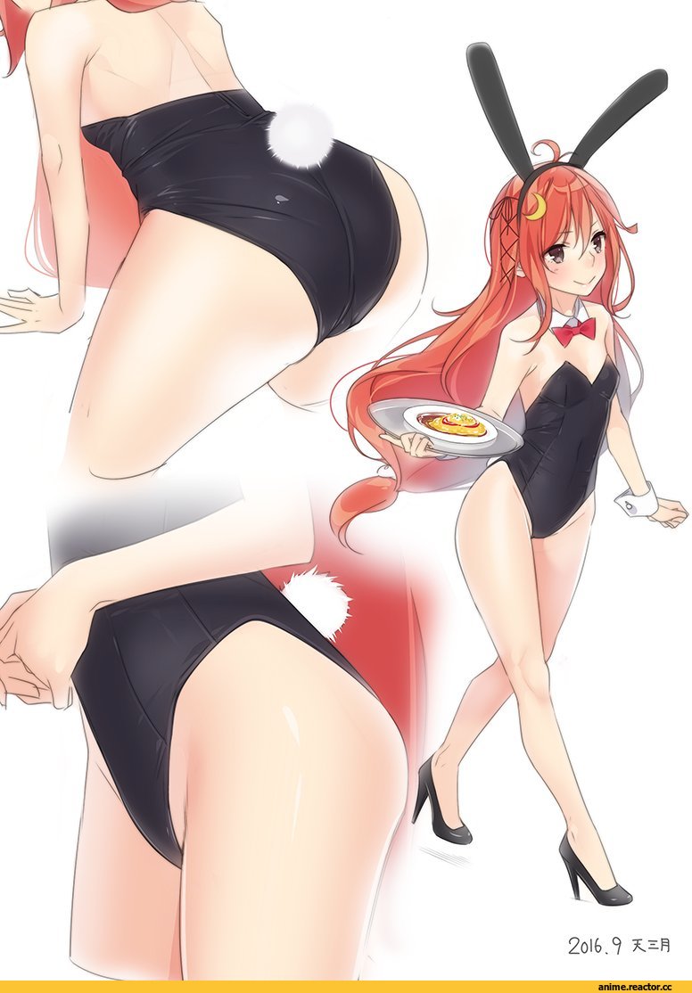Uzuki (Kantai Collection), Kantai Collection, Ama Mitsuki, Anime Art, Bunnysuit, Usagimimi, Animal Ears, Anime