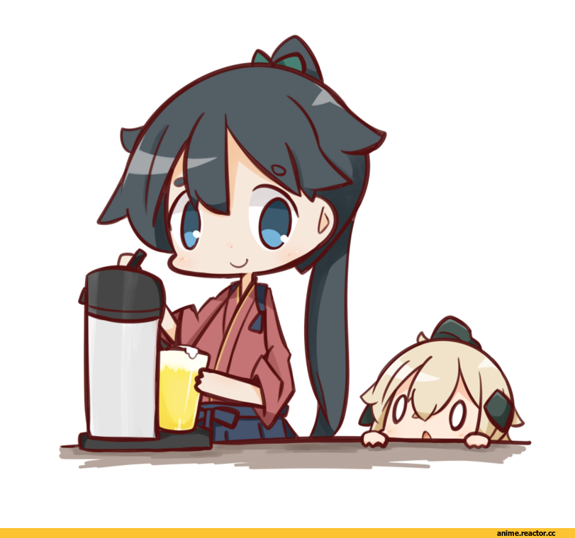 nuu (nu-nyu), chibi, U-511 (Kantai Collection), Kantai Collection, Houshou (Kantai Collection), Anime
