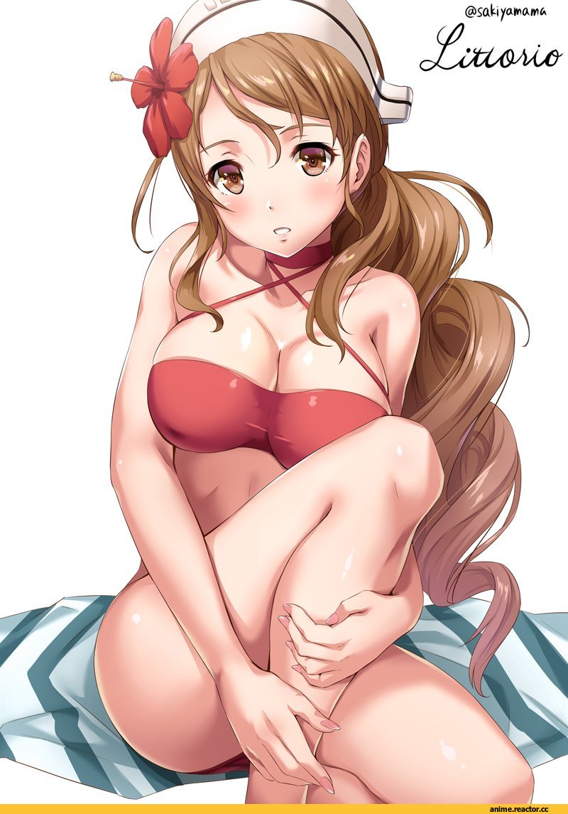 Sakiyamama, Anime Art, Littorio (Kantai Collection), Kantai Collection, Anime Ero Swim, Anime Ero, Anime