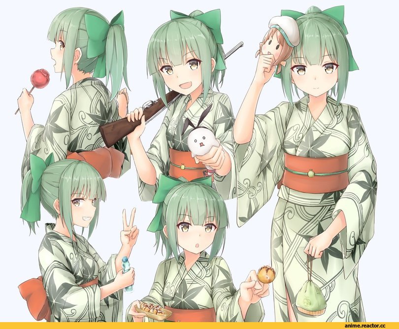 azuhira, Yuubari, Kantai Collection, Anime