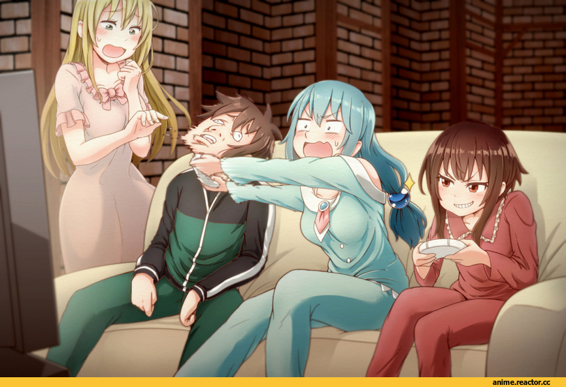 KonoSuba, Aqua (KonoSuba), Darkness (KonoSuba), Megumin, Satou Kazuma, sasaki2020, Anime