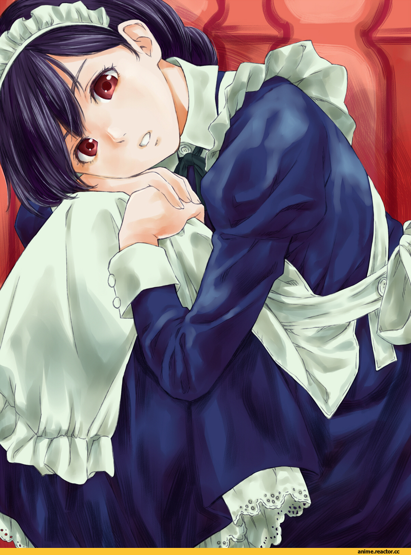 Anime Art, pizza man, Maid, Anime