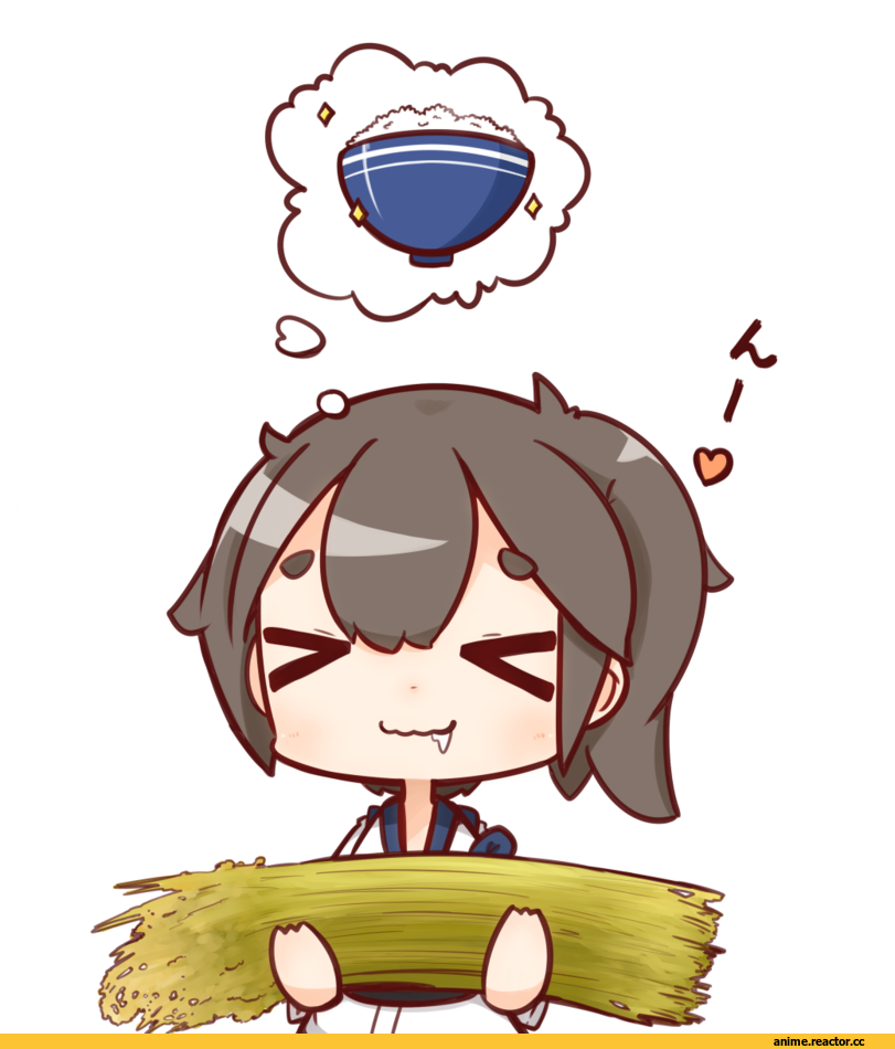 nuu (nu-nyu), kaga, Kantai Collection, chibi, Anime
