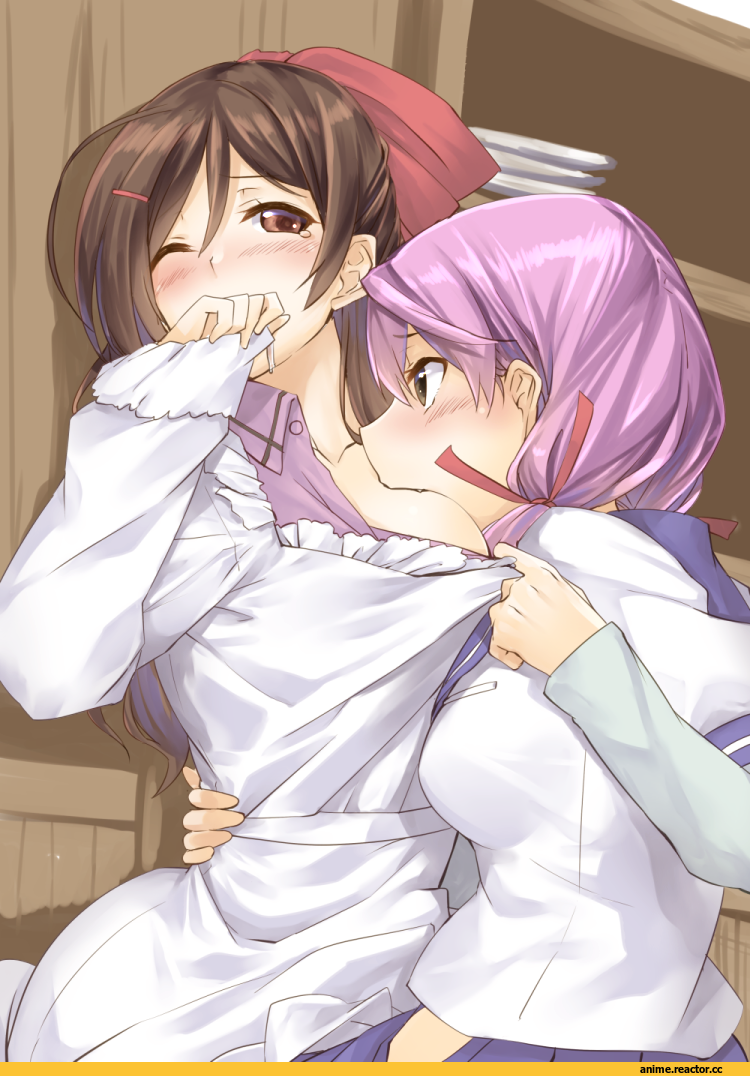 kyougoku touya, Akashi (Kantai Collection), Kantai Collection, Mamiya (kantai collection), Anime Ero Yuri, Anime Ero, Anime